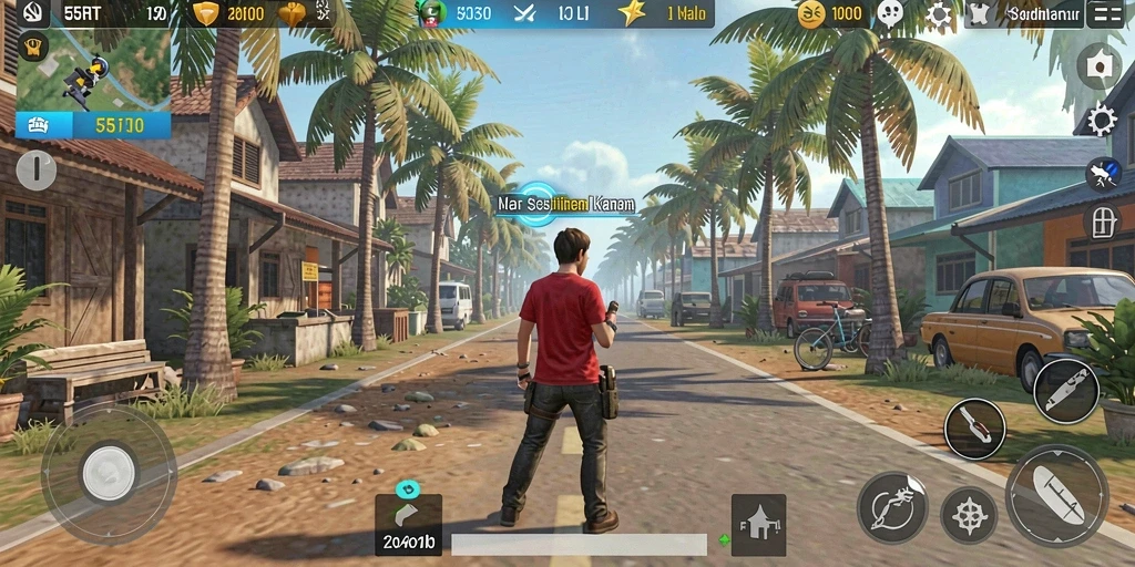 Tampilan gameplay menarik dari 55RT yang menghadirkan simulasi kehidupan.