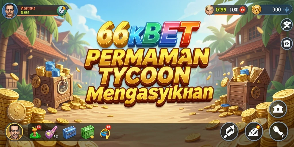 Screenshot gameplay 66KBET menampilkan aksi manajemen bisnis Tycoon.