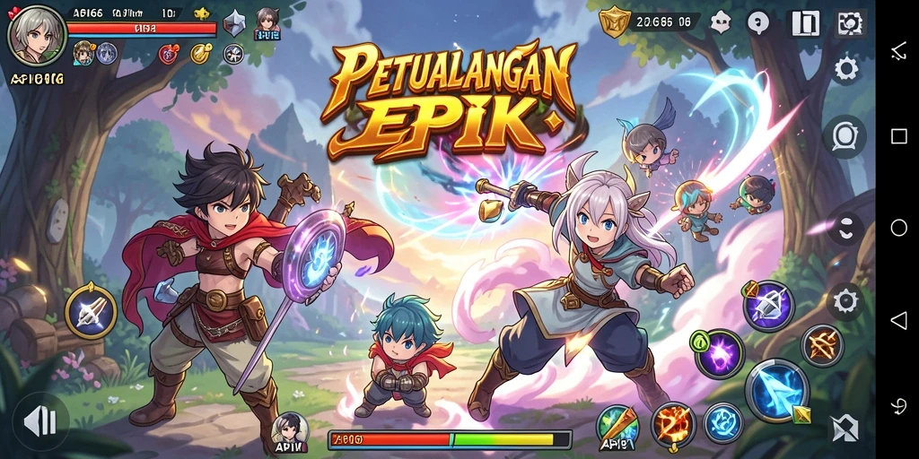 Tampilan screenshot API66 menampilkan aksi seru dalam dunia anime.