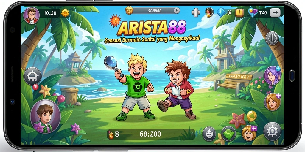 Screenshot menunjukkan gameplay yang seru dan ramah pengguna di ARISTA88.