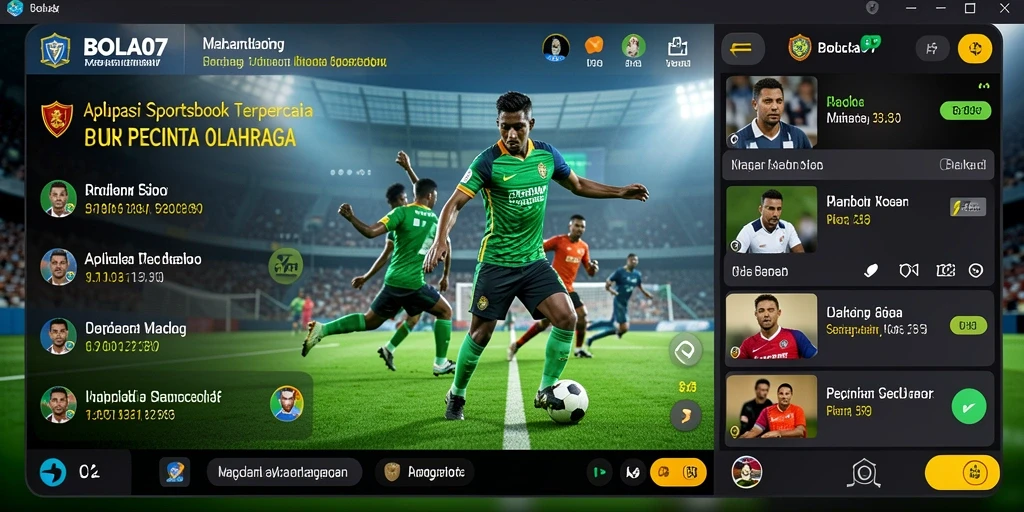 Tampilan antarmuka BOLA07 yang sederhana dan menarik.