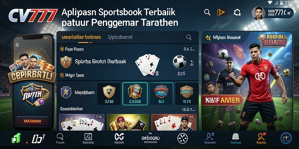 Screenshot utama CV777 yang menunjukkan fitur taruhan olahraga yang menarik.
