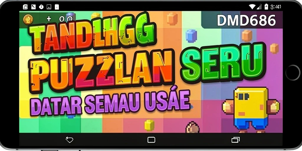 Screenshot gameplay DMD686 menampilkan berbagai tantangan puzzle yang menarik.
