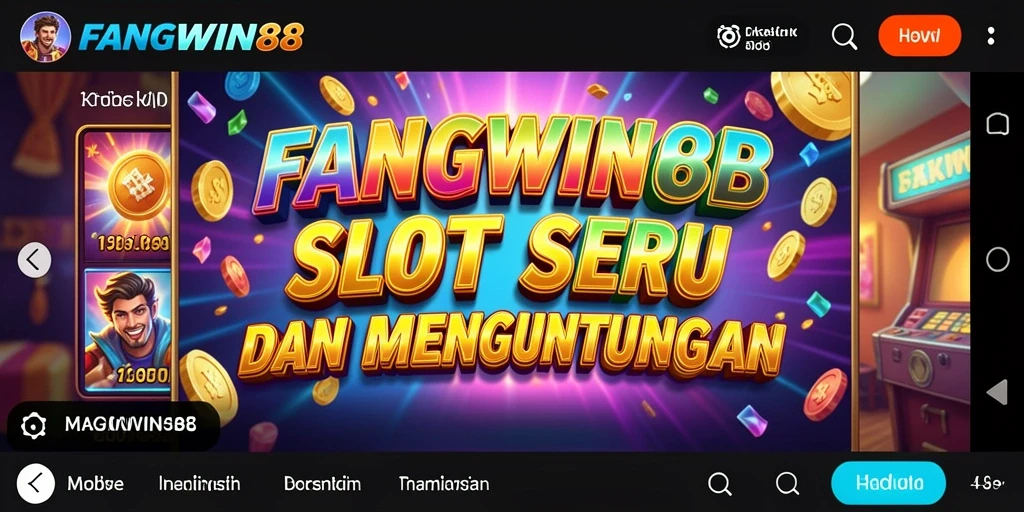Tampilan gameplay Slot yang menarik dan mendebarkan di FANGWIN88.