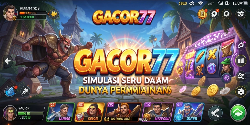 Screenshot GACOR77 menampilkan gameplay simulasi yang menarik.