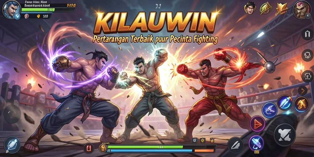 Screenshot gameplay KILAUWIN yang menampilkan pertarungan intens dan aksi seru.