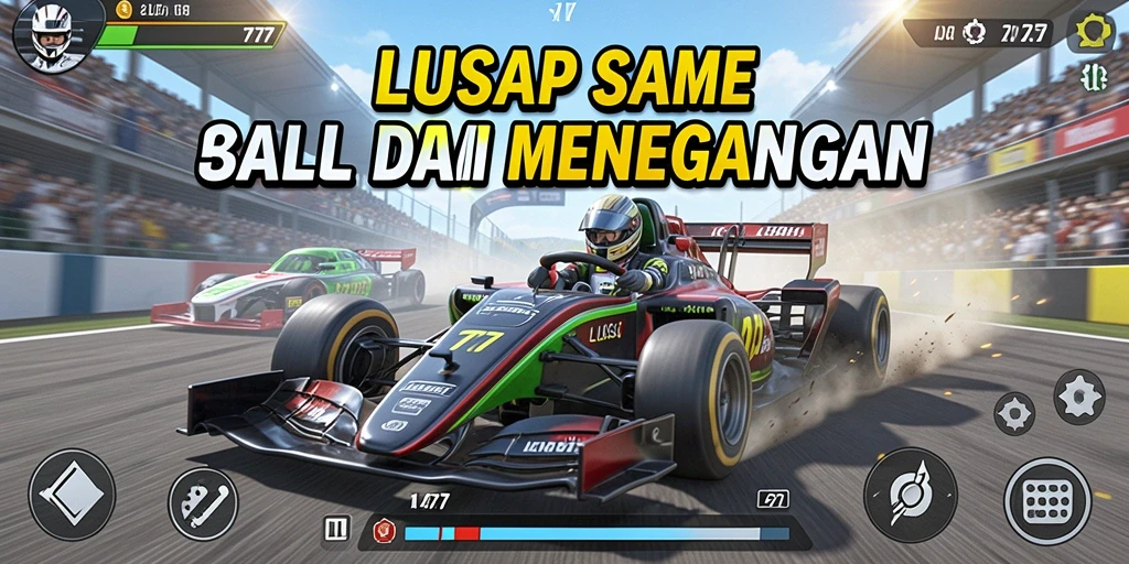 Gameplay balapan yang intens dan penuh adrenalin di LUSA777.