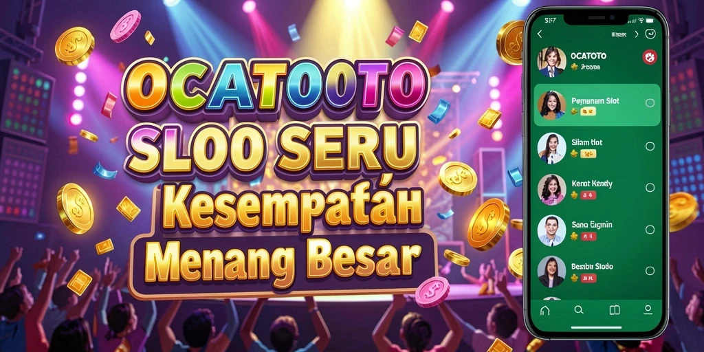 Tampilan gameplay Slot yang menarik dan penuh warna di OCATOTO.