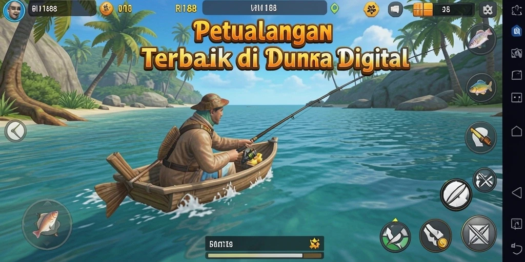 Gameplay menakjubkan dari RI188 dengan berbagai lokasi memancing.