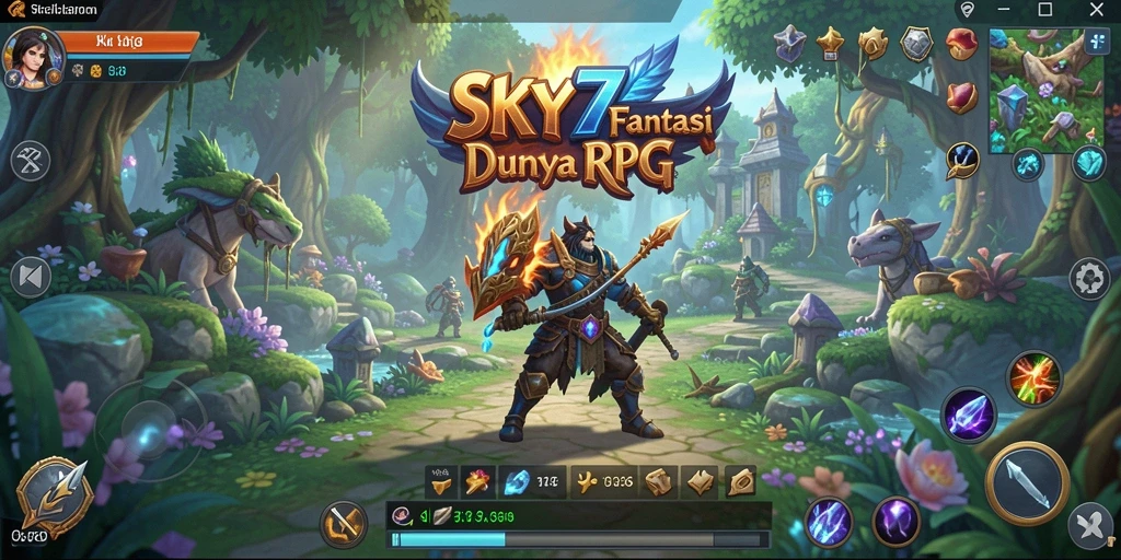 Tangkapan layar menunjukkan momen seru dalam pertempuran RPG.