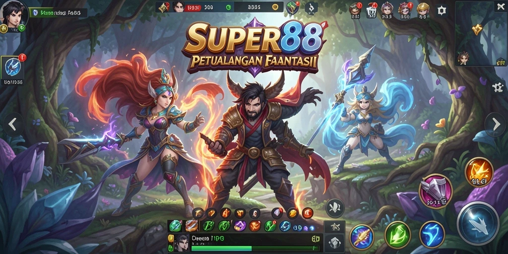 Screenshot gameplay SUPER88 menampilkan aksi seru dan karakter menawan.