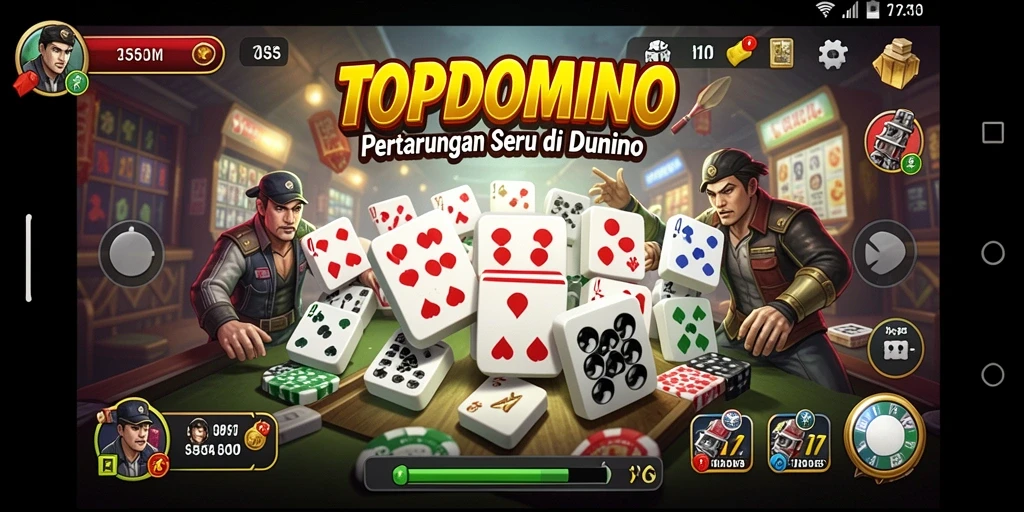 Tampilan gameplay seru dari game Fighting TOPDOMINO