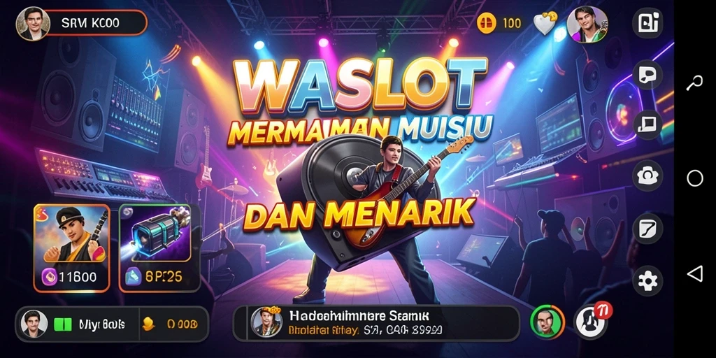 Tampilan gameplay WASLOT yang menarik dengan berbagai tantangan musik.