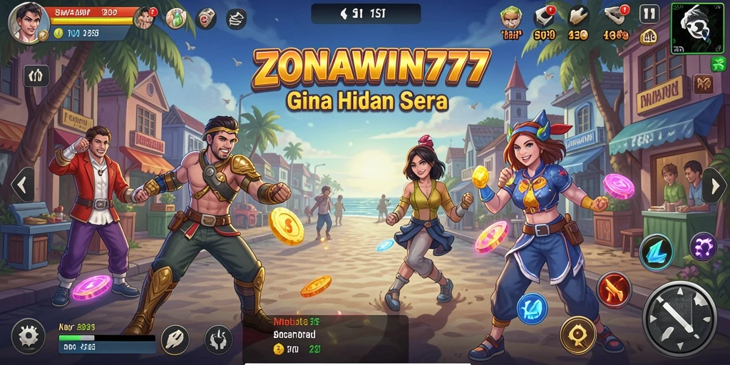 Tampilan gameplay ZONAWIN777 dengan aksi seru dan realistis.